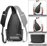 G4Free Sling Bag RFID Blocking Sling Backpack Crossbody Chest Bag Daypack for Hiking Travel(Black) - Image 6